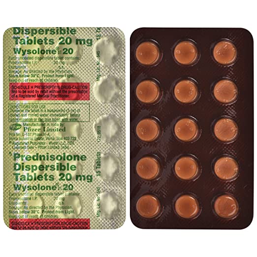 Prednisolone 20mg (Wysolone 20)