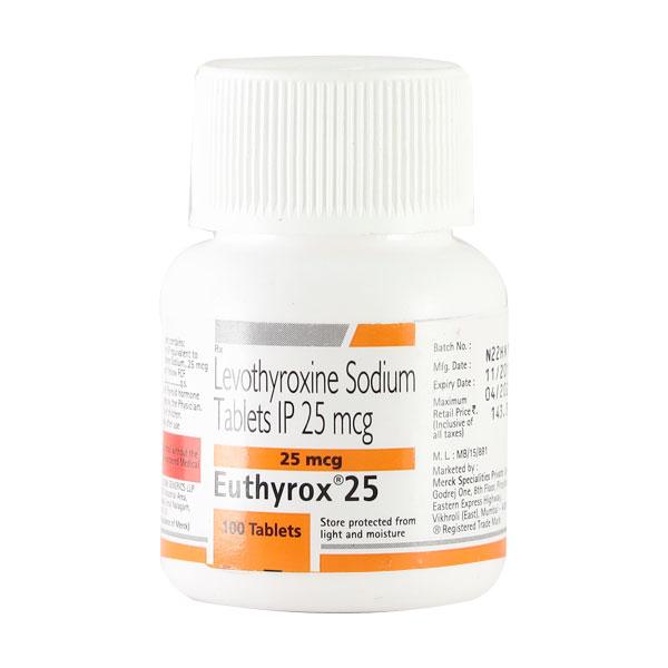 Levothyroxin 25mcg (Euthyrox)